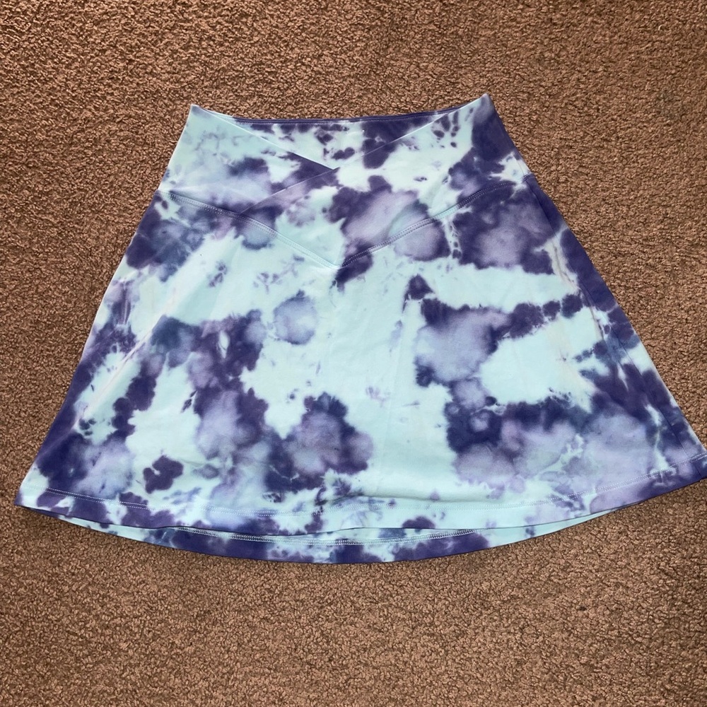PINK tie dye skort